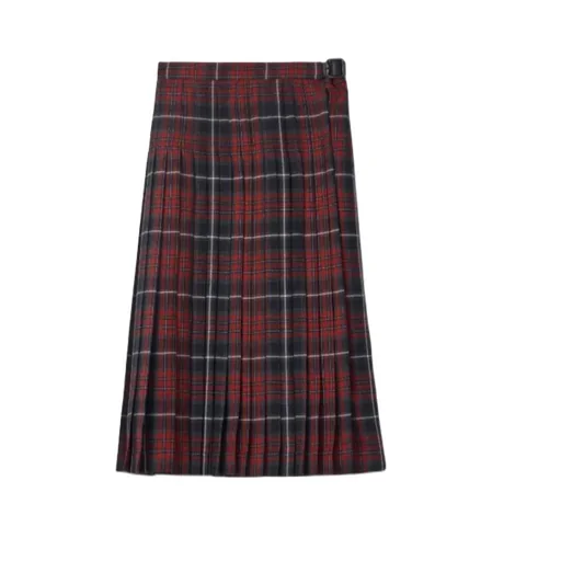 Checked Pleated Skirt