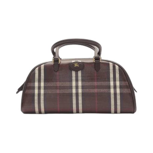 Highlands Checked Medium Bowling Tote Bag