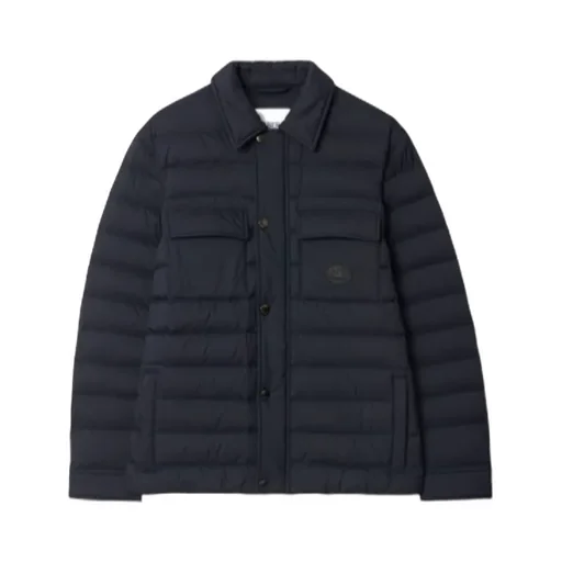 Logo Patch Quilted Down Jacket