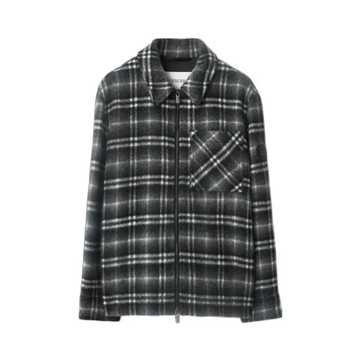 Check Wool Overshirt
