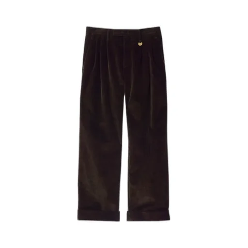 Straight-Leg Corduroy Trousers