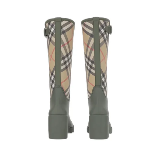 Marsh Heeled Checked Wellington Boots