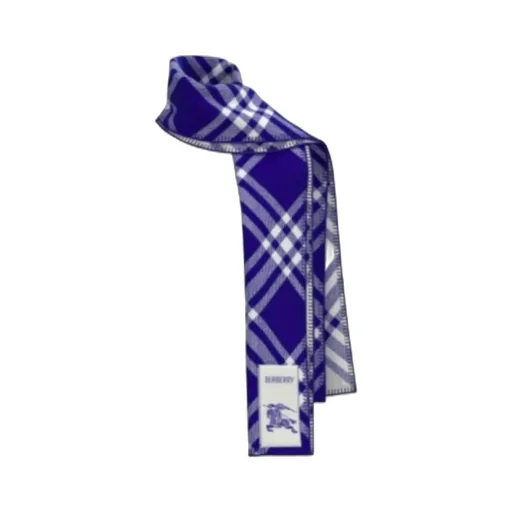 Logo Patch Checked Scarf