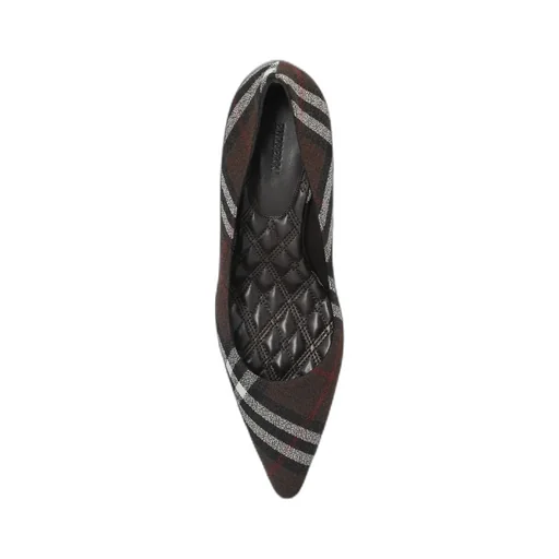Checked Pointed-Toe Pumps
