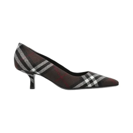 Checked Pointed-Toe Pumps