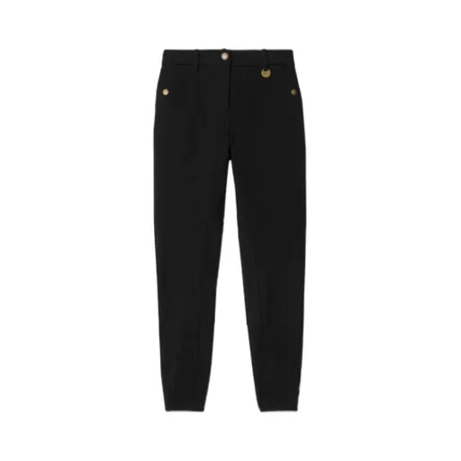 Herringbone Stretch Tapered Trousers
