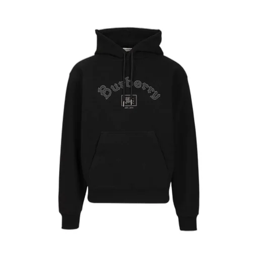 Gothic Logo Cotton Hoodie
