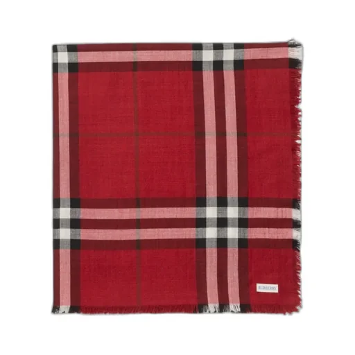Reversible Checked Frayed-Edge Scarf