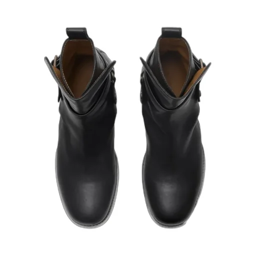 Round-Toe Ankle Boots