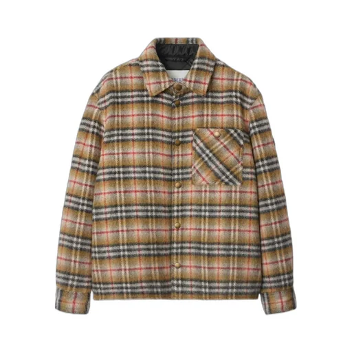 Long Sleeved Checked Jacket
