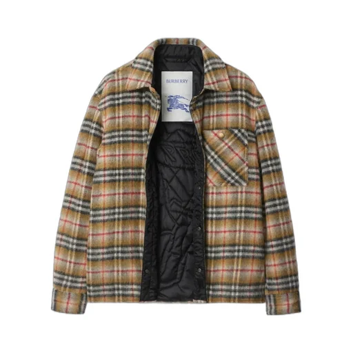 Long Sleeved Checked Jacket