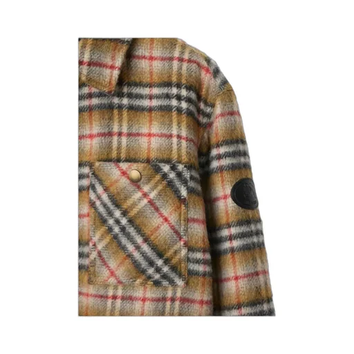 Long Sleeved Checked Jacket