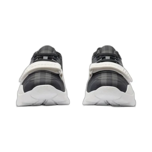 Checked Lace-Up Sneakers