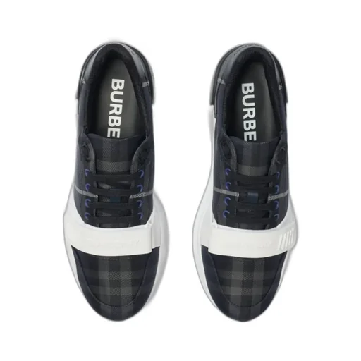 Checked Lace-Up Sneakers