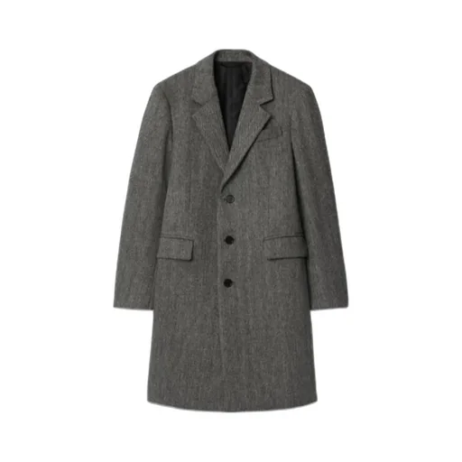Herringbone Pattern Coat