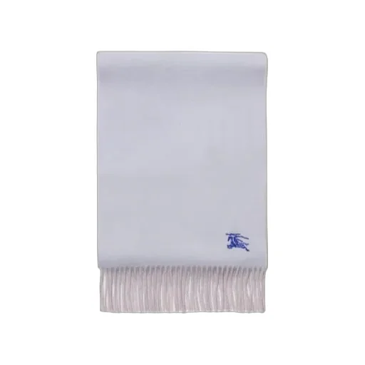Logo Detailed Fringed Edge Scarf