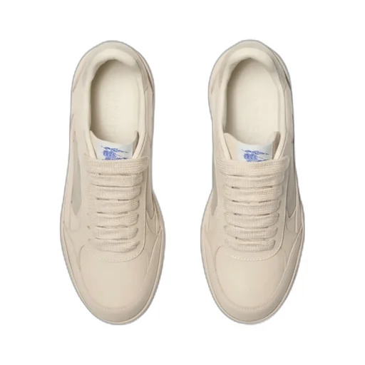 Checked Lace-Up Sneakers