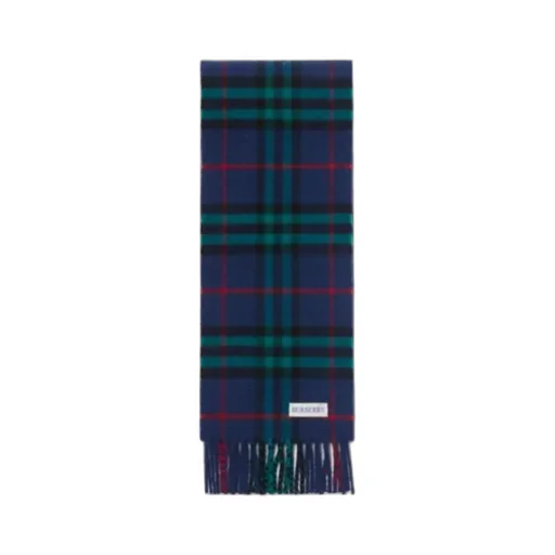 Narrow Check Cashmere Scarf