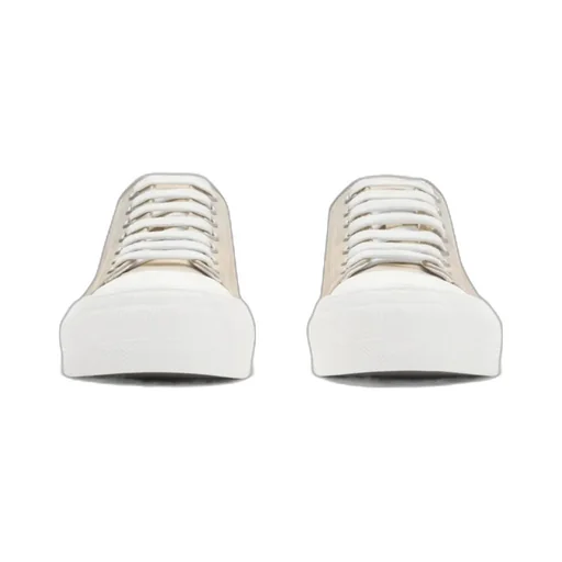 Checked Lace-Up Sneakers