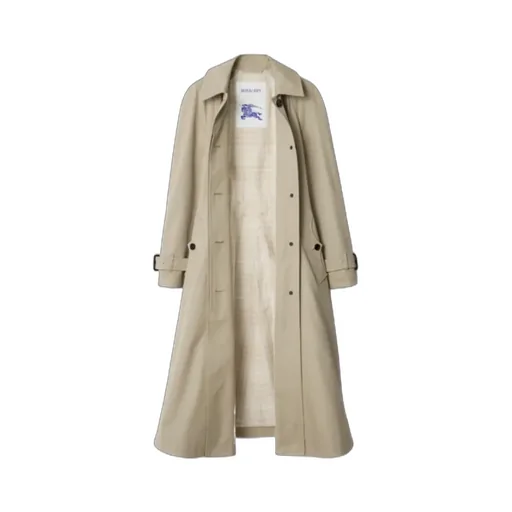 Long Gabardine Ellingham Fit-And-Flare Car Coat