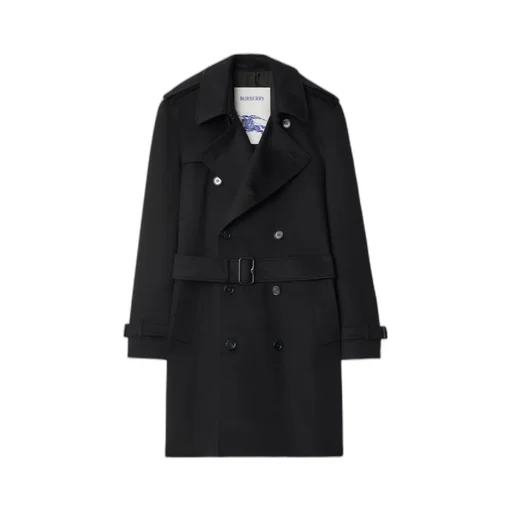 Mid-Length Cashmere Trench Coat