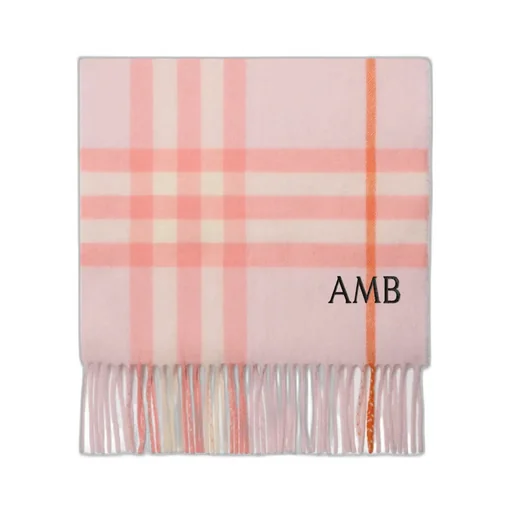 Check Cashmere Scarf