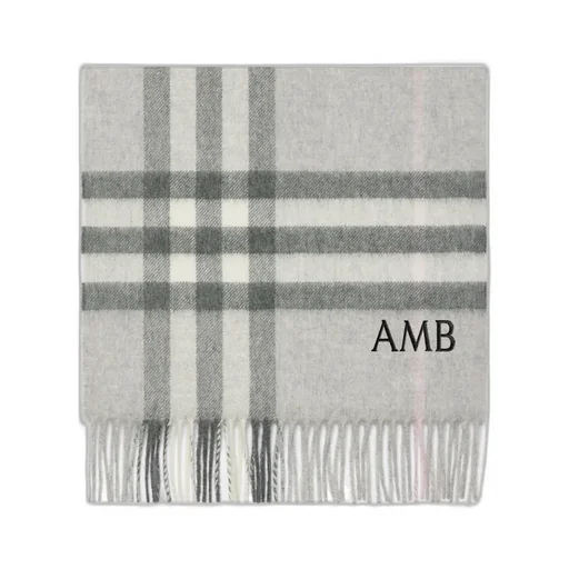 Check Cashmere Scarf