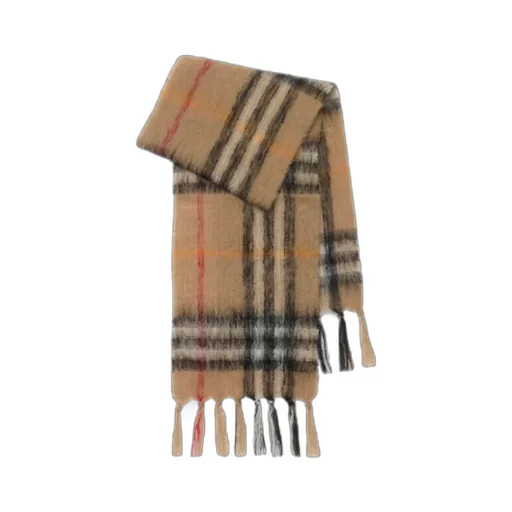 Checked Fringed Scarf