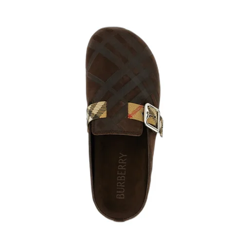 Buckle-Embellishment Mules