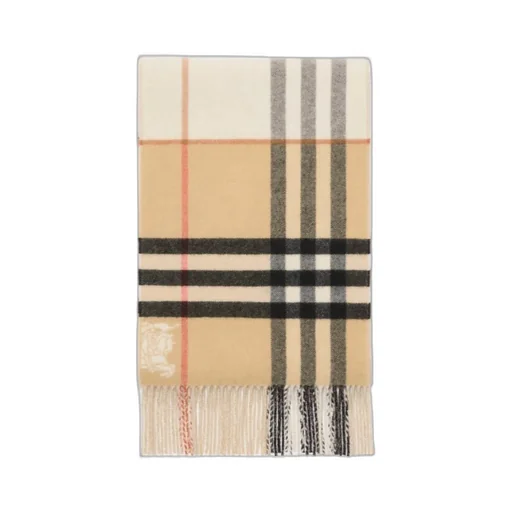 Checked Fringed Scarf