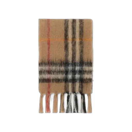 Checked Fringed Scarf