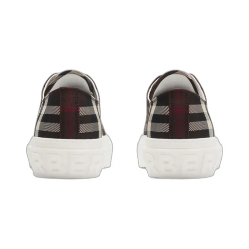 Checked Lace-Up Sneakers