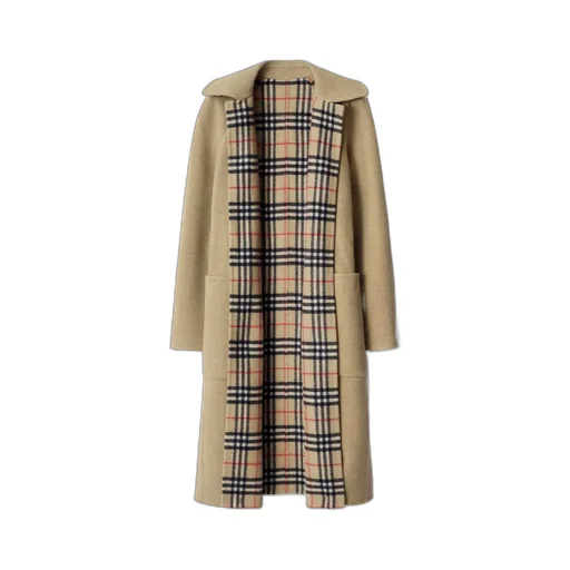 Reversible Wool Wrap Coat