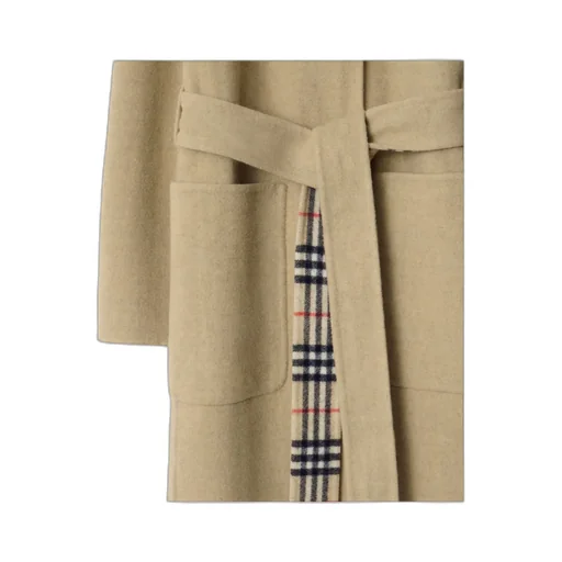 Reversible Wool Wrap Coat