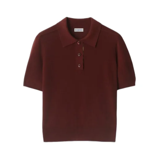 Short Sleeved Knitted Polo Shirt
