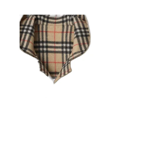 Reversible Wool Hooded Wrap Coat