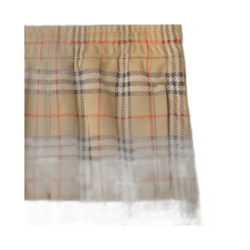 Checked Elasticated Waistband Jersey Shorts