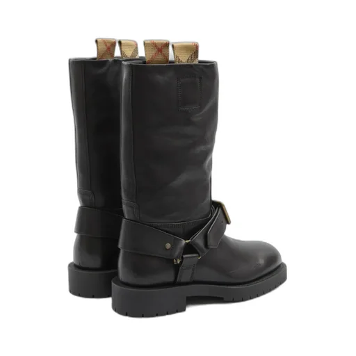 Saddle Buckle Detailed Boots