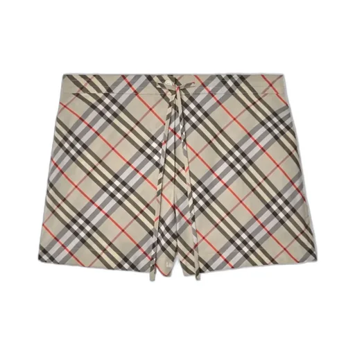 Checked Drawstring Pyjama Shorts