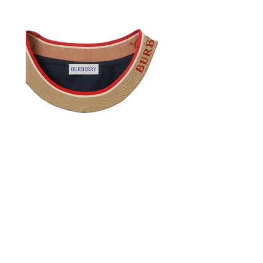 Logo Intarsia-Knit Neck T-Shirt