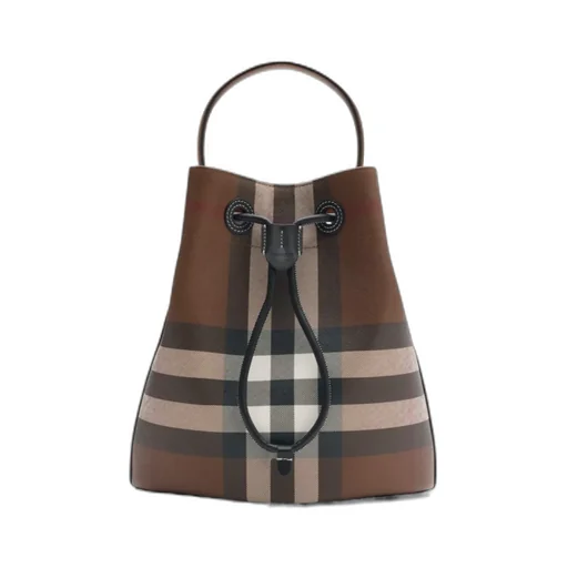 Small Check Bucket Bag