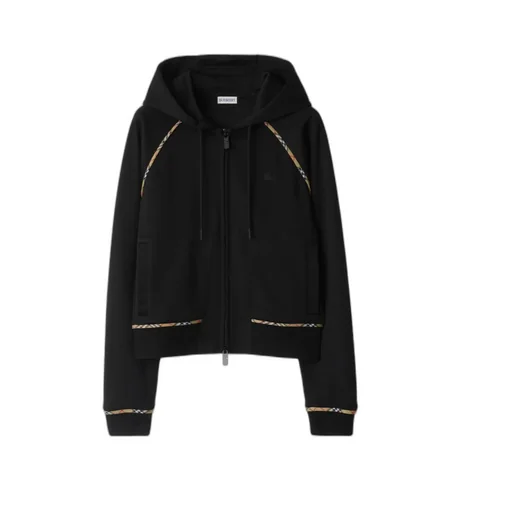 Check-Trim Hoodie