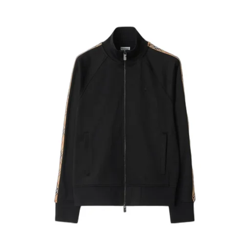 Check Trim Zipped Track Jacket