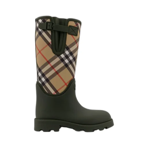 Ekd Detailed Checked Rain Boots