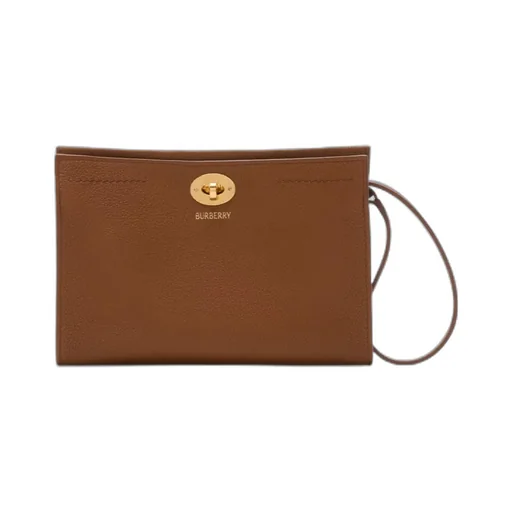 Logo Printed Twist-Lock Crossbody Bag