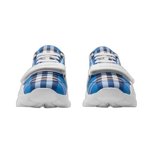 Checked Lace-Up Sneakers