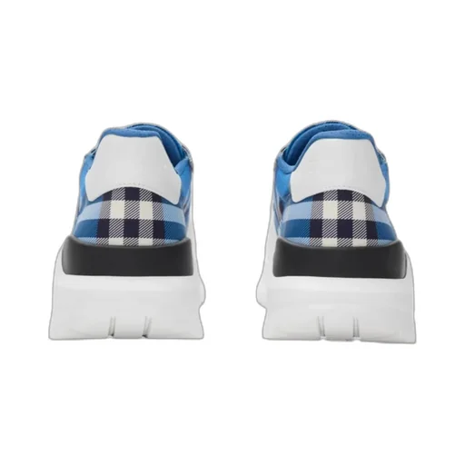 Checked Lace-Up Sneakers