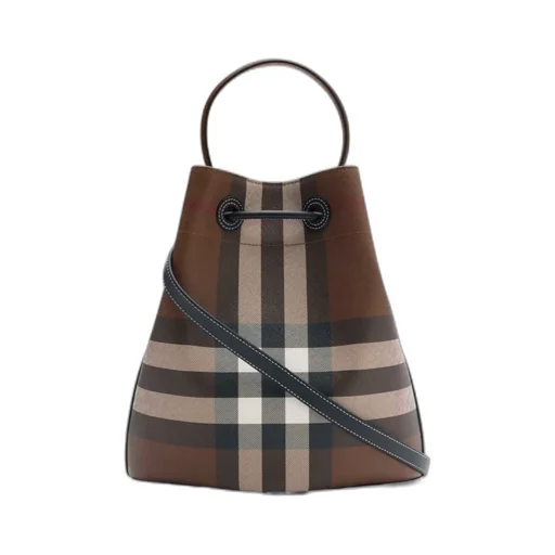 Small Check Bucket Bag