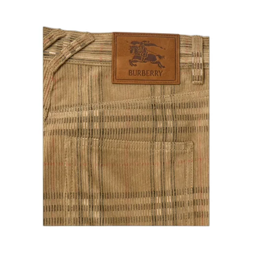 Check Corduroy Trousers