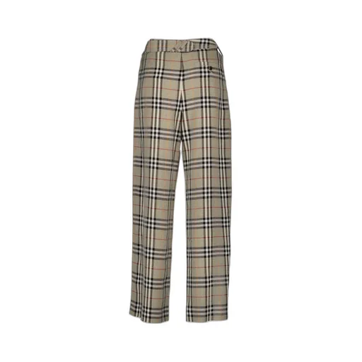 Check Pleated Trousers